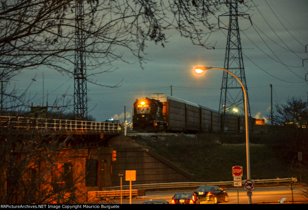 NS GP38-2 High nose Locomotive in the yard